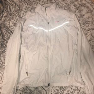 White Nike Zip-up Windbreaker
